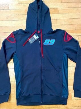 NWT Jorge Martin Alpinestars Moto GP Zip Up Hoodie Navy Euro XL